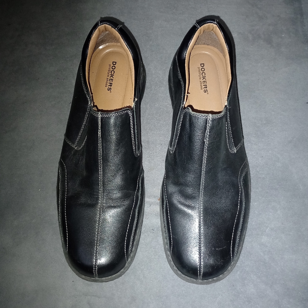 Black Dockers Slip-On Shoes